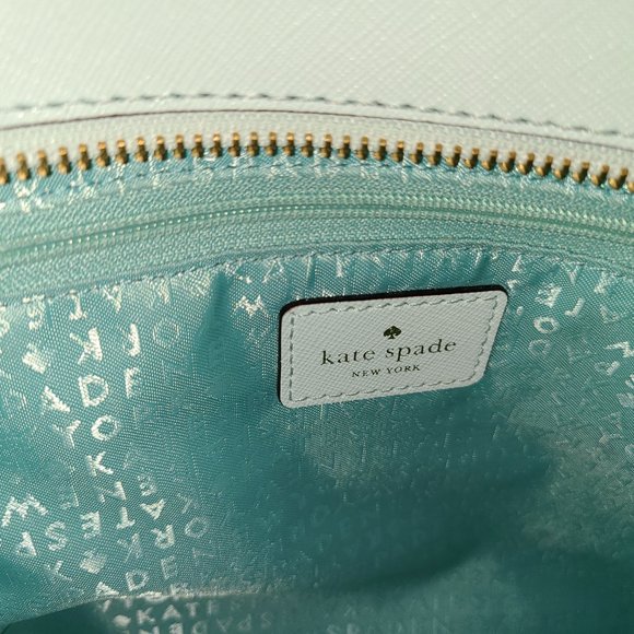 Kate Spade Blue Leather Tote - Picture 3 of 5
